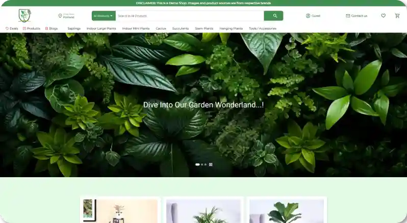 ZenBasket theme Garten