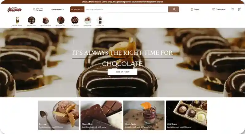 ZenBasket theme Zen Chocolate